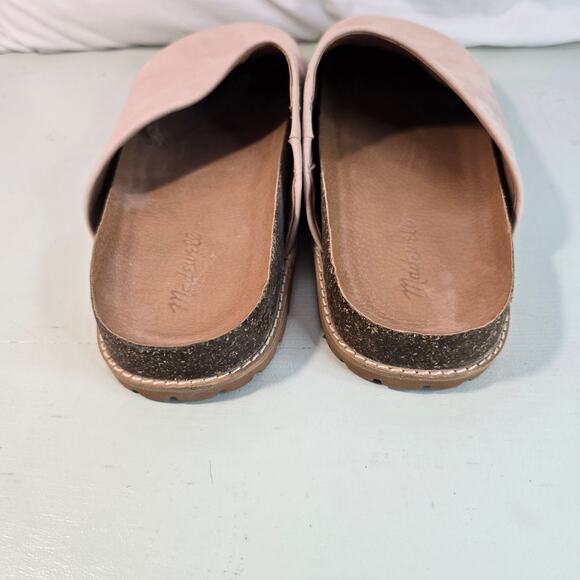 Madewell Layne Clog Mule in Nubuck Leather Casual Pink EUC Size 11 - Picture 3 of 9